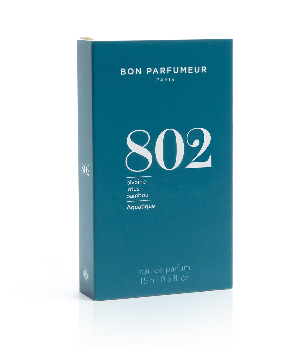Eau de Parfum 802 Aquatic: Peony, Lotus and Bamboo 15ml