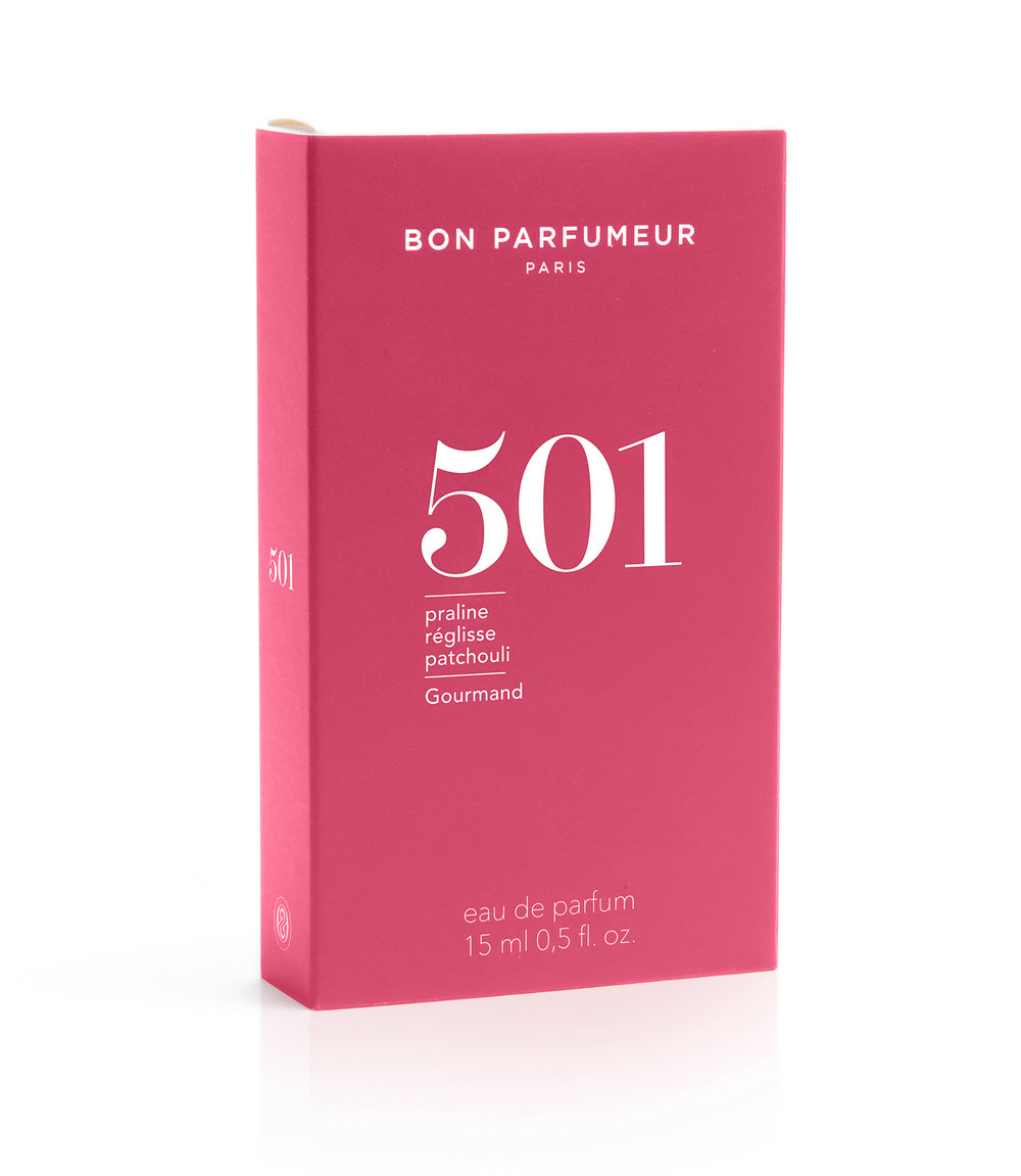 Eau de Parfum 501 Gourmand: Praline, Licorice and Patchouli 15ml