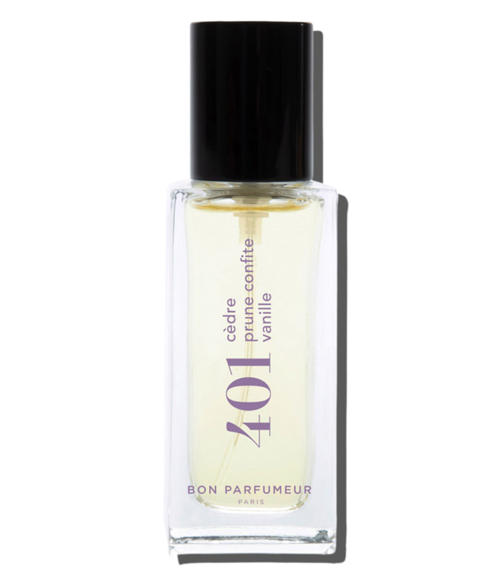 Eau de Parfum 401 Oriental: Cedar, Candied plum and Vanilla 15ml