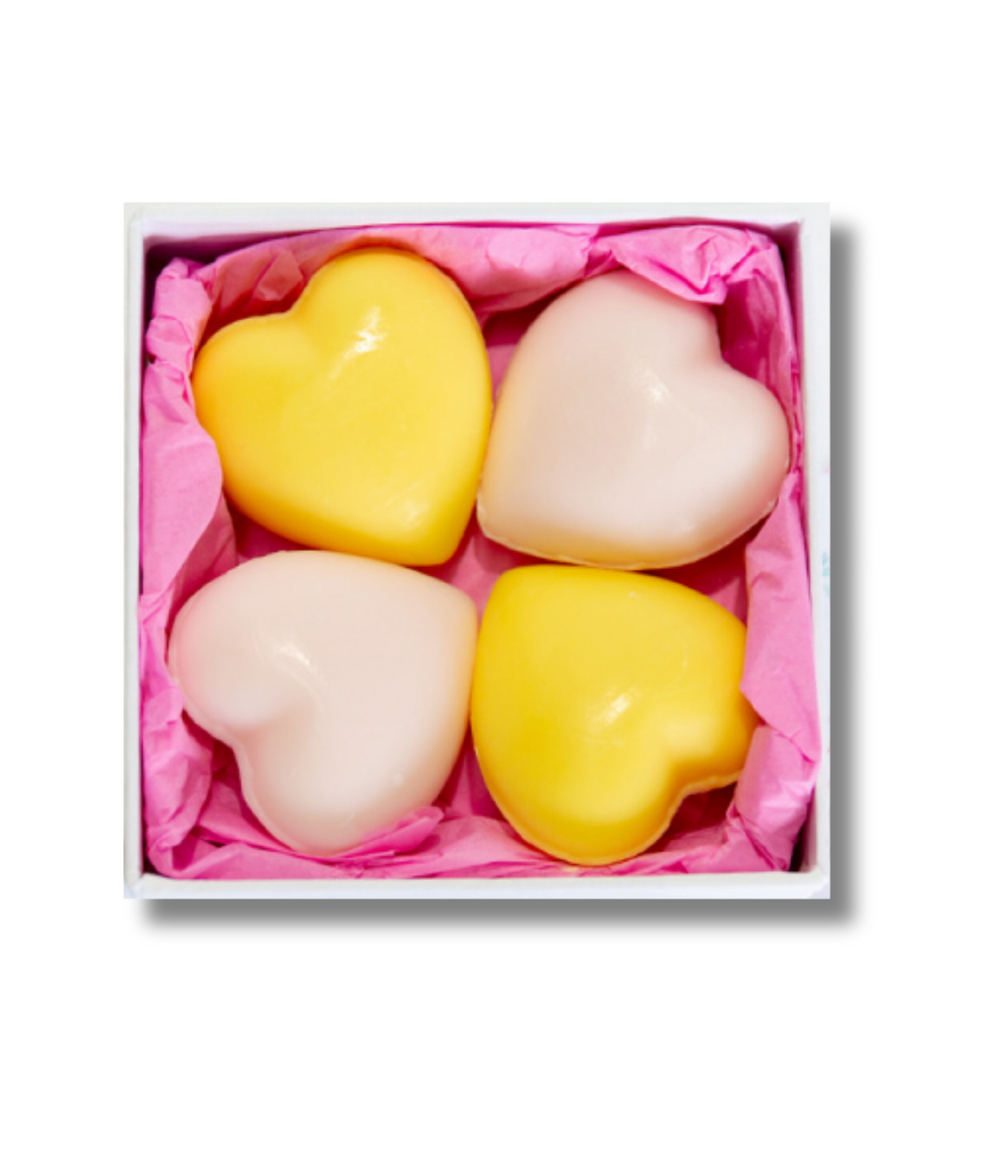 Coffret La Roseraie - Hearty Soaps (Lily of the valley, Rose) 4x50g